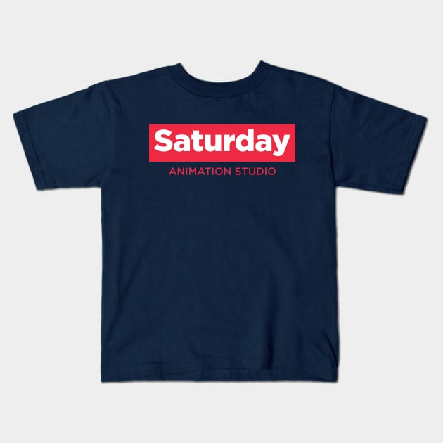 Saturday color - Large logo Kids T-Shirt by Digital Dimension Entertainment Group